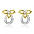 Beautifully Crafted Diamond Pendant Set with Matching Earrings in 18k gold with Certified Diamonds - LPT2173P, LPT2173PE